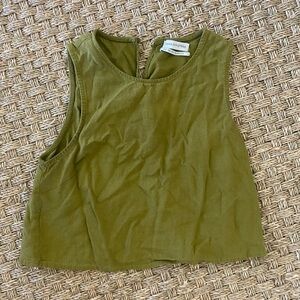 Urban Outfitters Khaki Crop Top